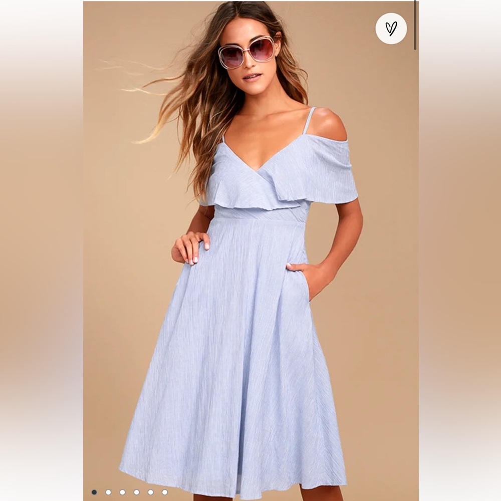 Off The Shoulder Midi Dress